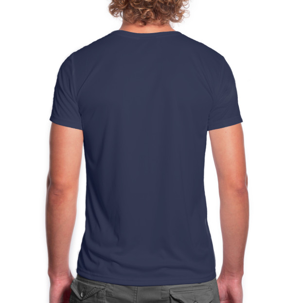 Мужская футболка с изображением Electronic цвета Белый