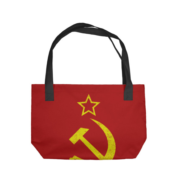 Пляжная сумка с изображением СССР цвета 
