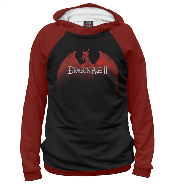 Женское худи с изображением Dragon Age цвета Белый