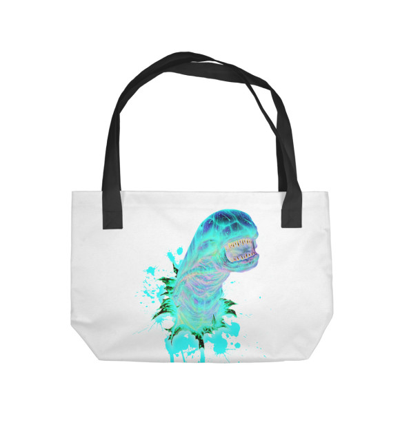 Пляжная сумка с изображением Alien цвета 