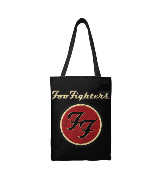 Сумка-шоппер с изображением Foo Fighters цвета 