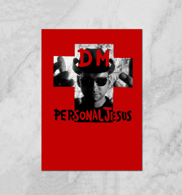Плакат с изображением Personal Jesus цвета Белый