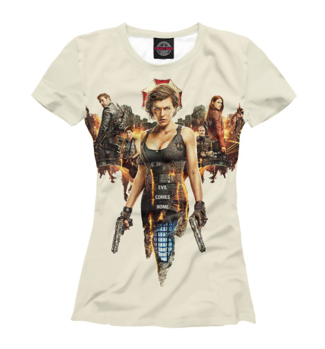 

Футболки Print Bar, Белый, Обитель зла