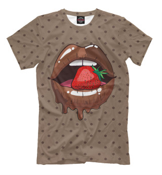 Мужская футболка Шоколадные губы