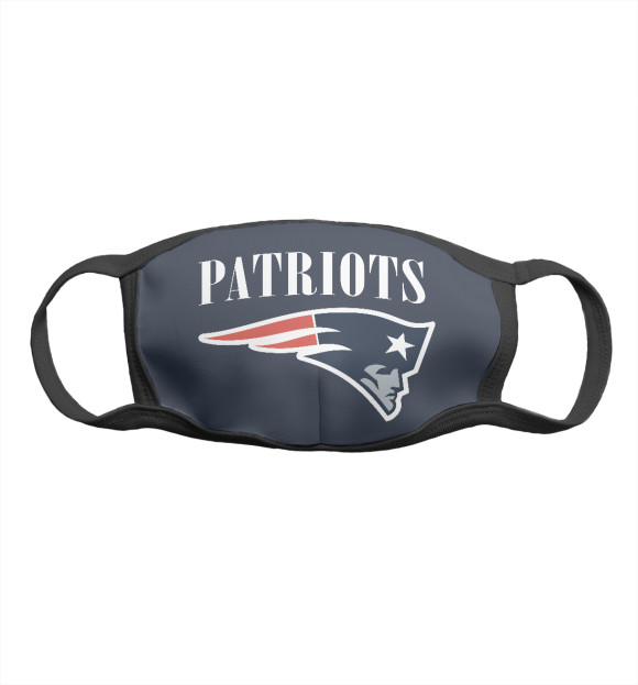 Маска тканевая с изображением New England Patriots цвета Белый