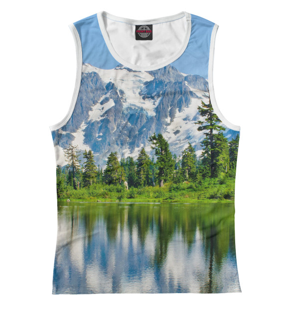 Майка для девочки с изображением Вашингтон цвета Белый