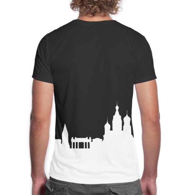 Мужская футболка с изображением Санкт-Петербург цвета Белый