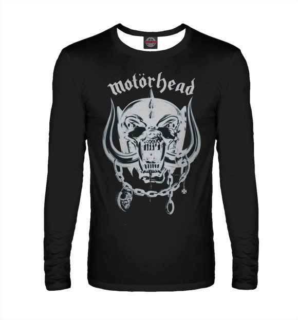 Мужской лонгслив с изображением Motorhead цвета Белый