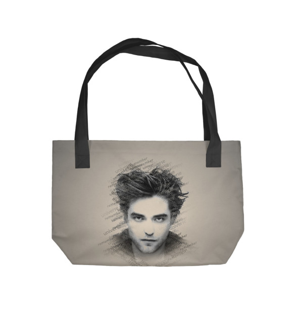 Пляжная сумка с изображением Robert Pattinson цвета 