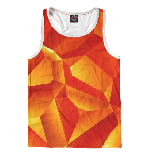Майки борцовки Print Bar, Белый, Orange Abstract