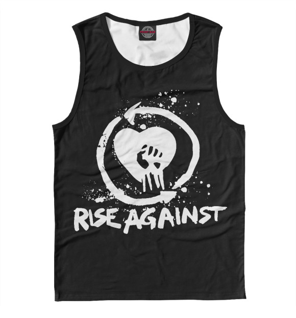 Майка для мальчика с изображением Rise Against цвета Белый