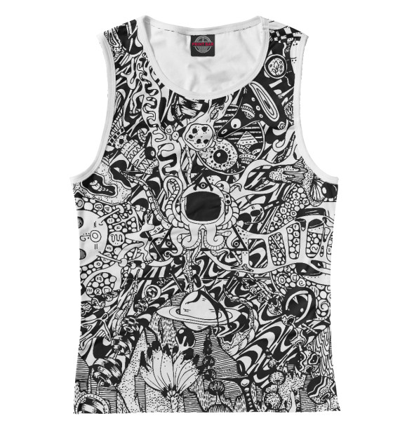 Женская майка с изображением Triposphere цвета Белый