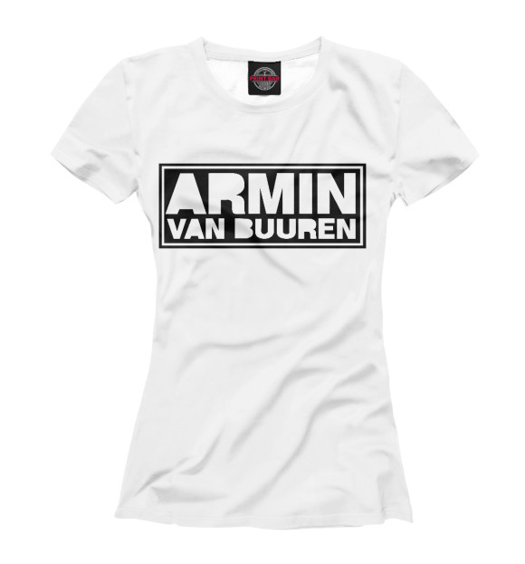 Футболка для девочек с изображением Armin van Buuren цвета Белый