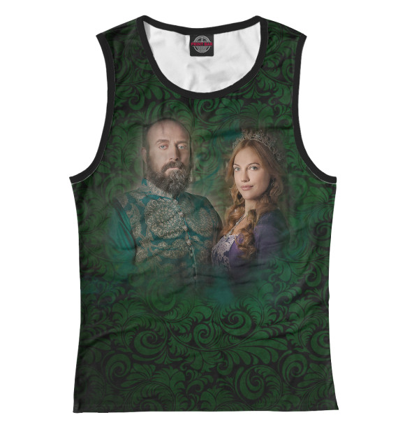 Майка для девочки с притом Великолепная пара цвета Белый Майка для девочки с изображением Великолепная пара цвета Белый