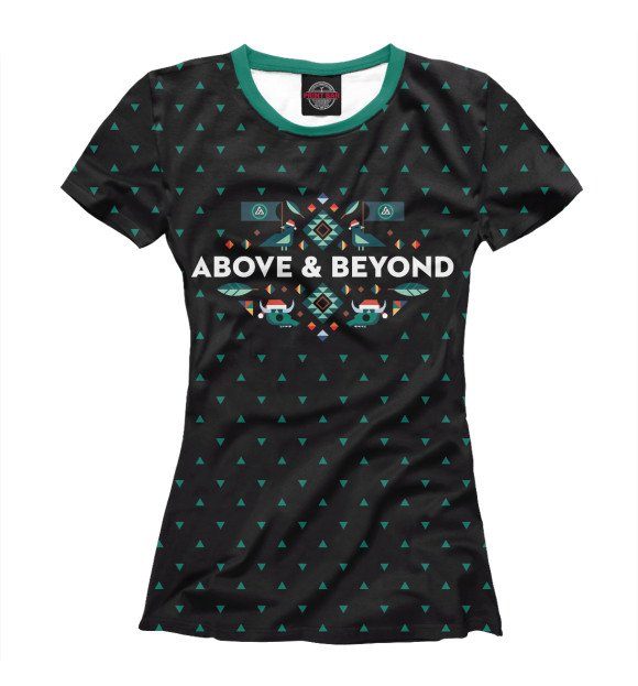 Женская футболка с изображением Above & Beyond цвета Белый