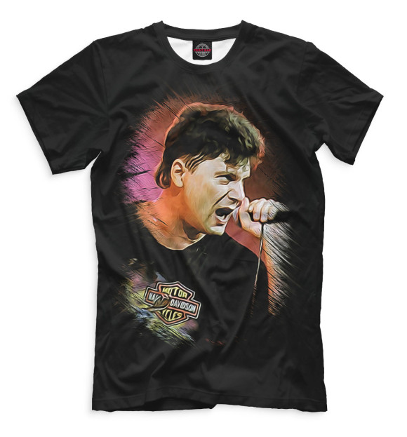 Мужская футболка с изображением Сектор Газа цвета Черный