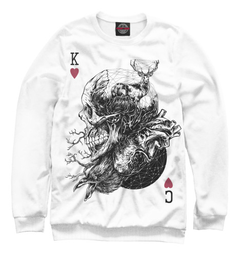 

Свитшоты Print Bar, Белый, Skull