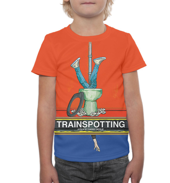 Футболка для мальчиков с изображением На Игле цвета Белый