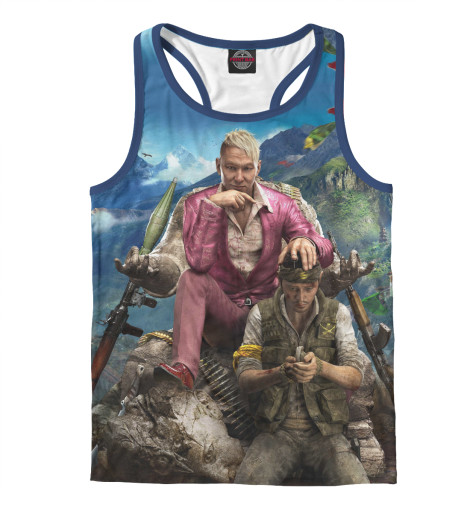 

Майки борцовки Print Bar, Белый, Far Cry 4 — Пэйган Мин