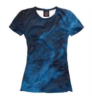 Женская футболка Синий дым