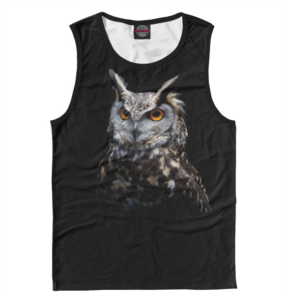 Майка для мальчика с изображением Сова цвета Белый