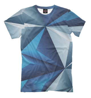 Мужская футболка Пирамидальный авангардный паттерн