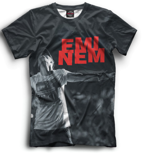

Футболки Print Bar, Черный, Eminem