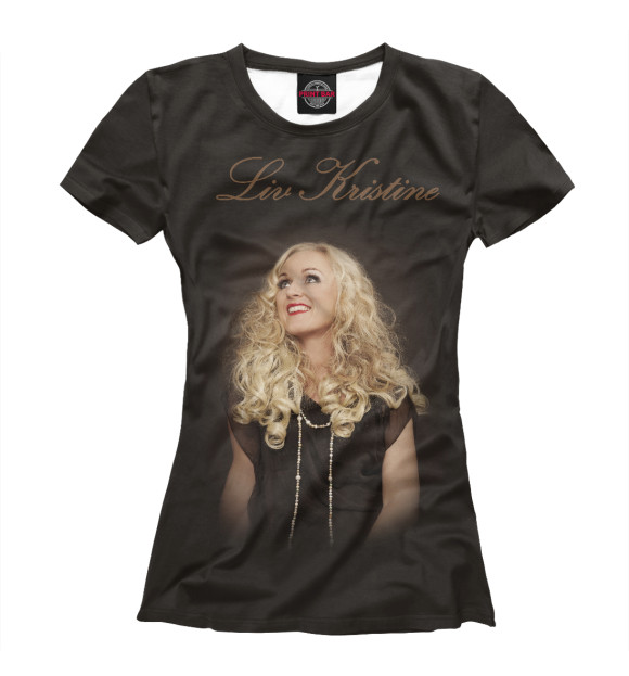 Футболка для девочек с изображением Liv Kristine цвета Белый