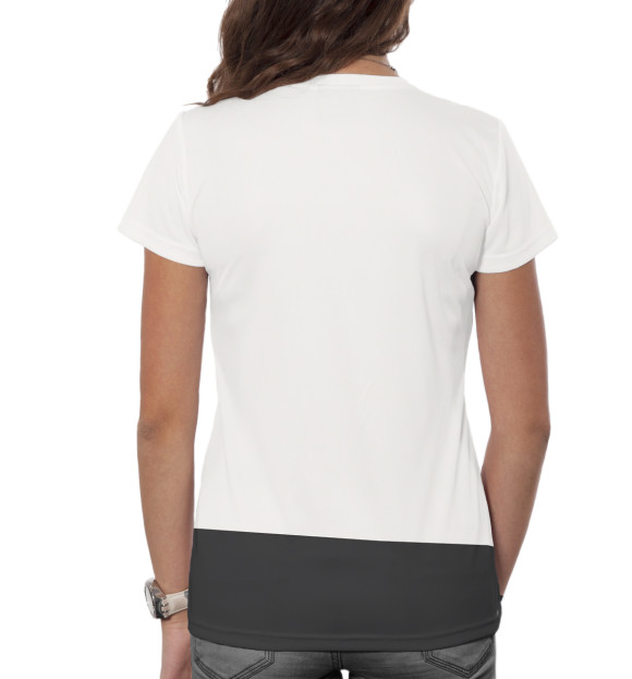 Женская футболка с изображением Родина-мать зовет! цвета Белый