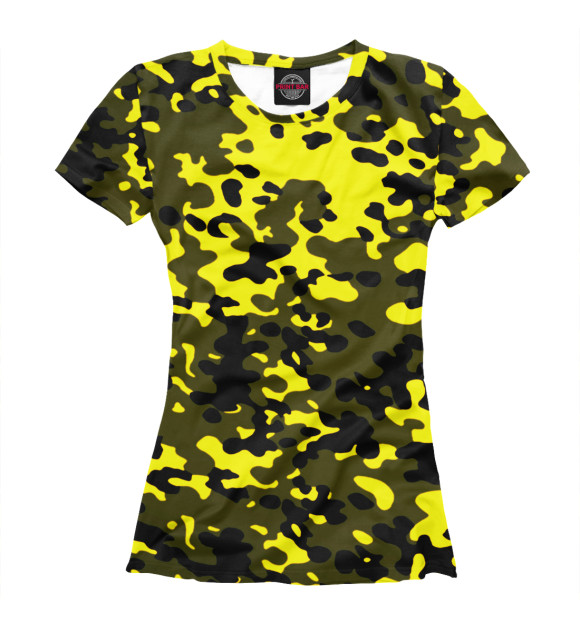 Женская футболка с изображением Пиксели цвета Белый