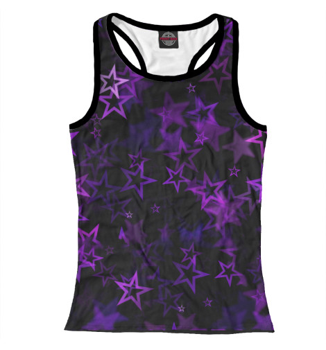 

Майки борцовки Print Bar, Белый, Фиолетовые звезды