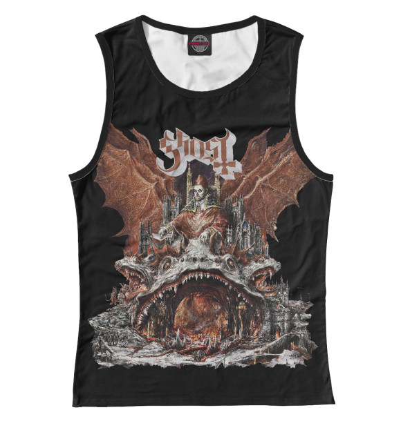 Майка для девочки с изображением Ghost. Prequelle цвета Белый