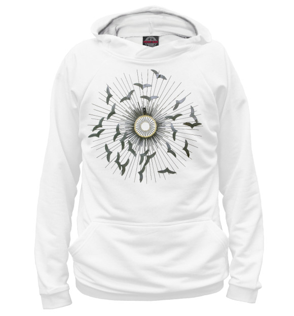 Женское худи с изображением Свобода цвета Белый