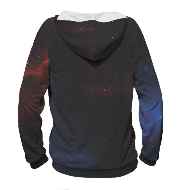 Мужское худи с изображением На Земле с 1998 цвета Белый