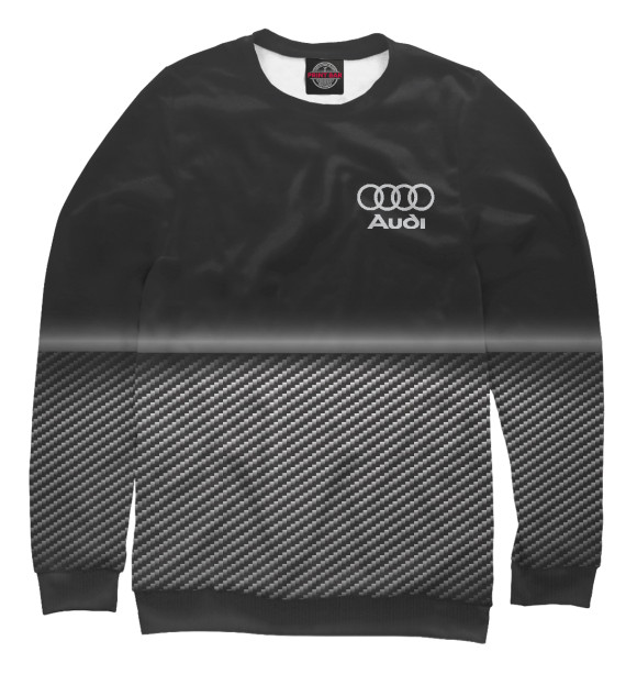 Свитшот для мальчиков с изображением AUDI цвета Белый