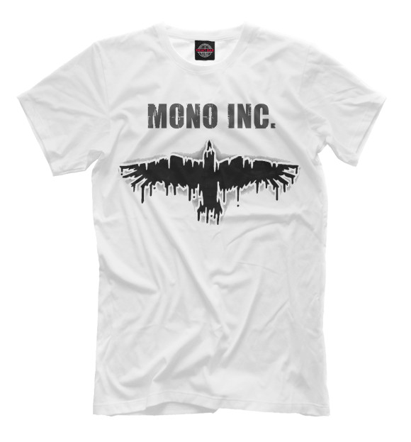 Футболка для мальчиков с изображением MONO INC. цвета Молочно-белый
