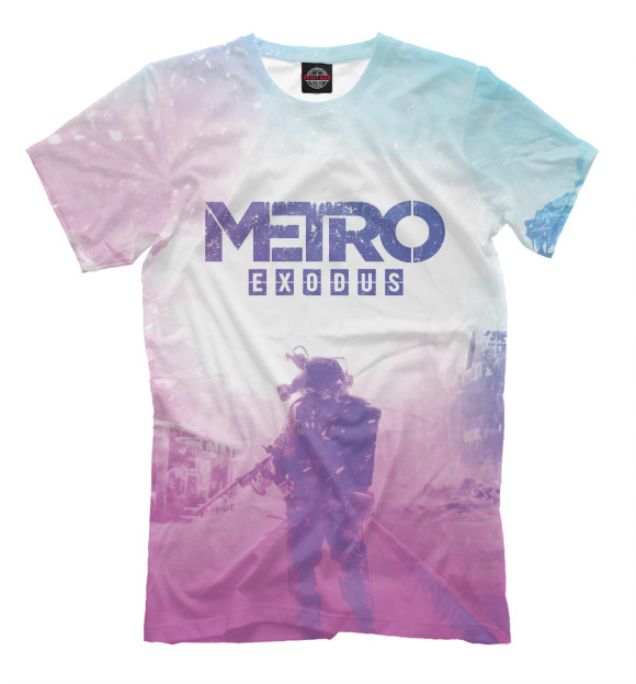Мужская футболка с изображением Metro: Exodus цвета Молочно-белый