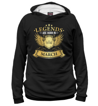 Женское худи Legends Are Born In March