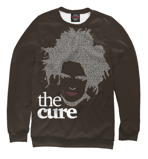 Мужской свитшот с изображением The Cure цвета Белый