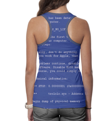 Майки борцовки Print Bar, Белый, BSOD