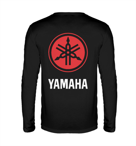 Мужской лонгслив с изображением Yamaha цвета Р‘РµР»С‹Р№