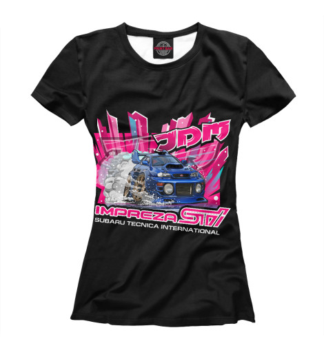 

Футболки Print Bar, Белый, Subaru