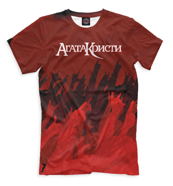 Мужская футболка с изображением Агата Кристи цвета Темно-бордовый