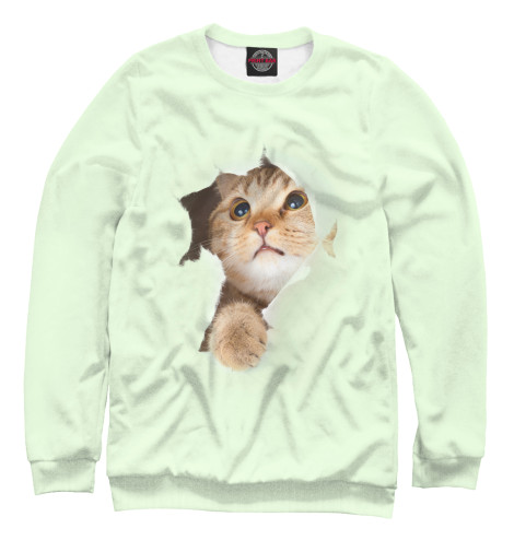 

Свитшоты Print Bar, Белый, Кот - чужой