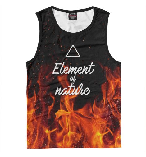 

Майки Print Bar, Белый, Стихия огня