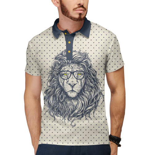 

Поло Print Bar, Белый, SWAG Lion