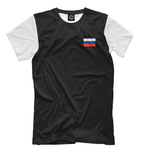Мужская футболка с изображением Спорт России цвета Белый