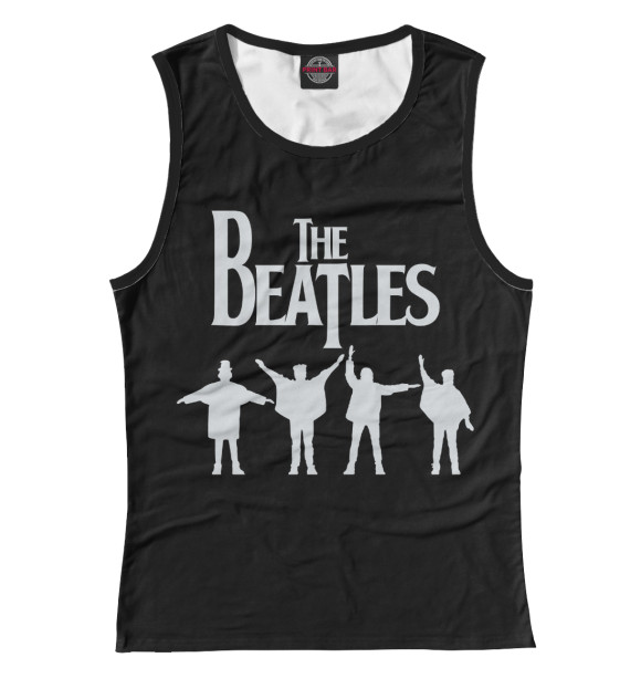 Майка для девочки с изображением The Beatles цвета Белый