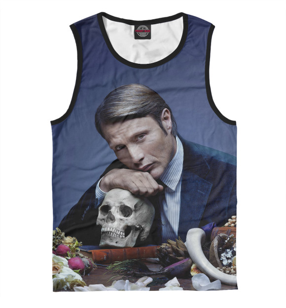 Мужская майка с изображением Ганнибал цвета Белый