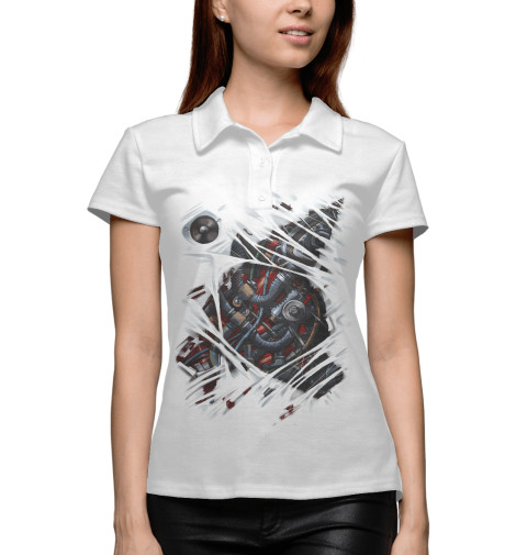 

Поло Print Bar, Белый, Механические внутренности